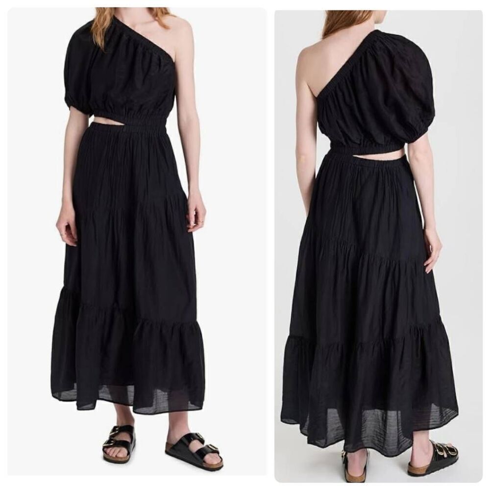 Velvet by Graham & Spencer Giselle Maxi Dress Large One Shoulder